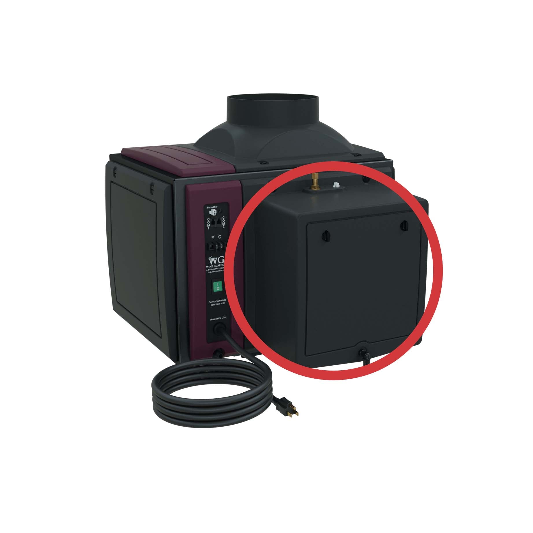 Integrated Sentinel Humidifier for the D050, D088, D200, DS050, DS088, DS200, DP50, DP88, DP200, SP50, SP88, SP200 models